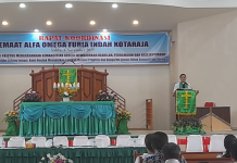 Rapat Koordinasi Persiapan Sidang Jemaat Ke 24, Jemaat GKI ALFA OMEGA Furia Kota Raja Foto ; Renungan Firman Tuhan Pembukaan Rapat Koordinasi Oleh Pdt. Nonia Popokho,S.Si Teol